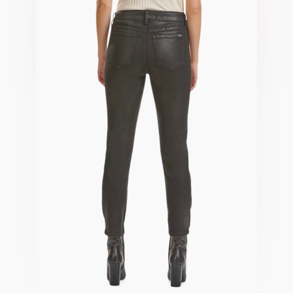 Jen7 by 7 For All Mankind Mid-Rise Stretch Coated Straight Ankle Women’s Size 16 - Picture 4 of 13